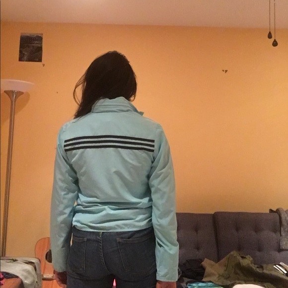 Light Blue Adidas Windbreaker - Picture 7 of 8